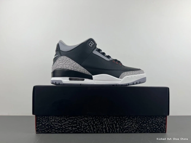 Kick Theory DN3707-010 Cement 3 Air Black Jordan 0822